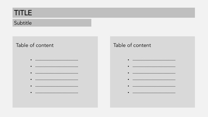 types of print layout in presentation